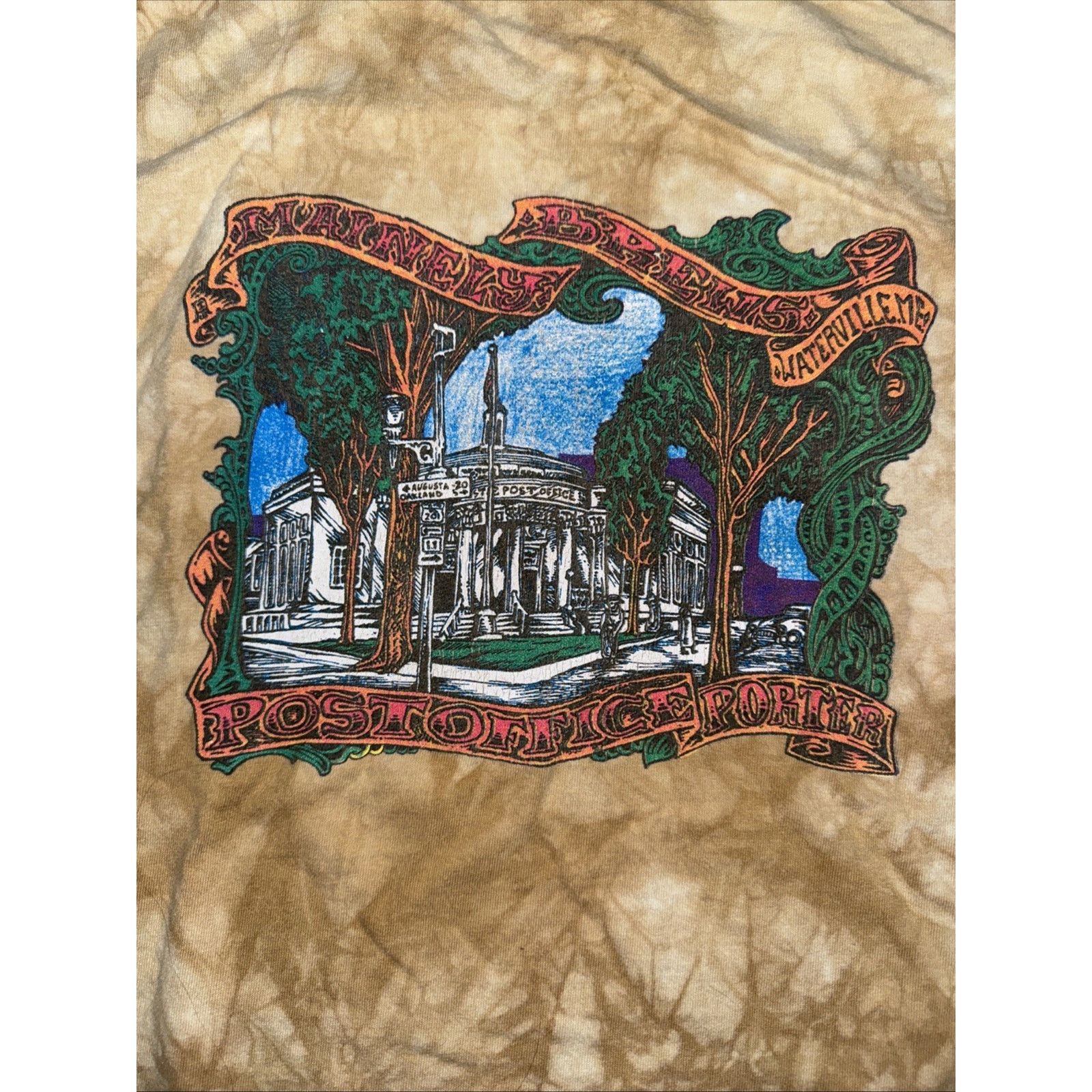 Band Tees × Liquid Blue × Vintage Vintage Liquid Blue Tie Dye Graphic T-Shirt Brown M 20x27 Size US M / EU 48-50 / 2 - 2 Thumbnail