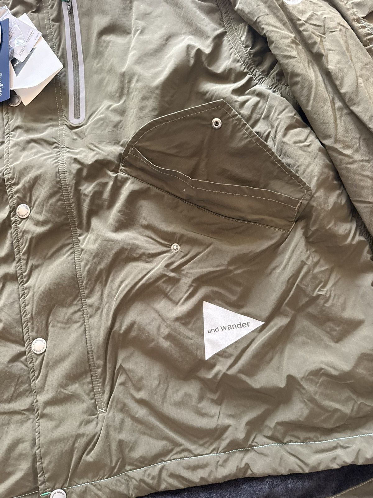 And Wander × HIDDEN and wander x Hidden NY Jacket L XL Olive Technical Parka Size US XL / EU 56 / 4 - 4 Thumbnail