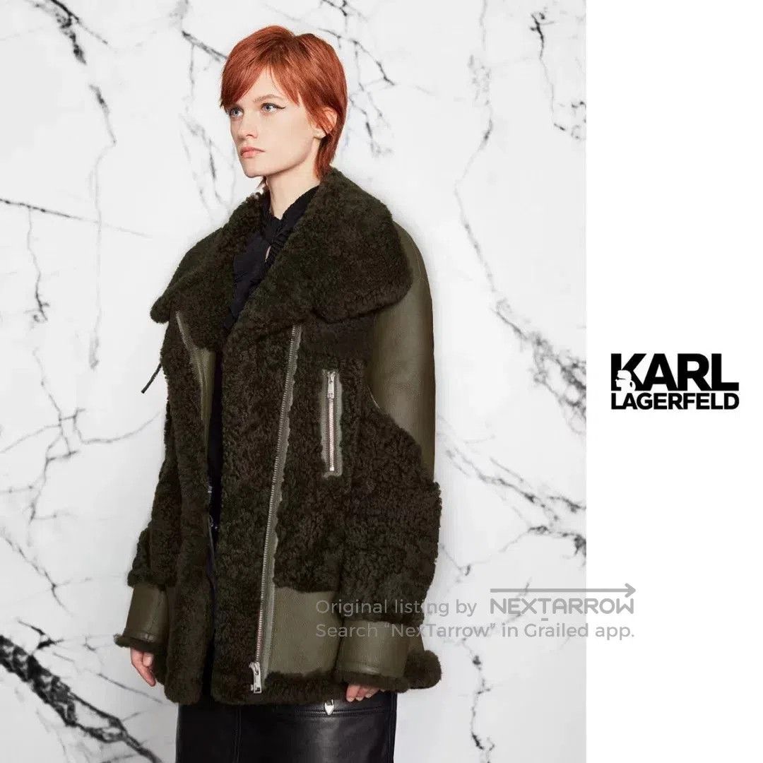 Karl Lagerfeld Karl Lagerfeld Classic Sheepskin Coat. Size M / US 6-8 / IT 42-44 - 2 Thumbnail