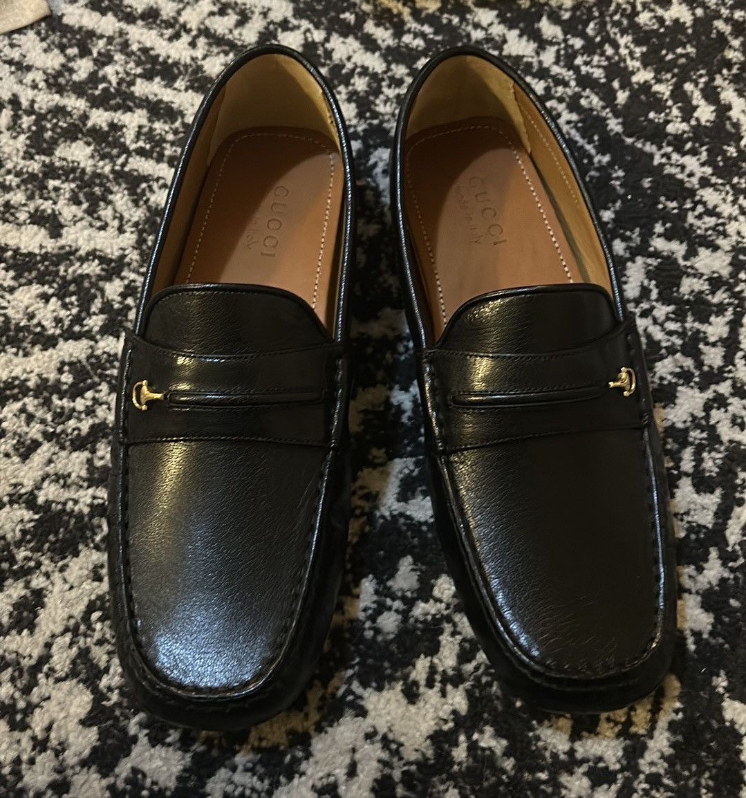 Gucci Gucci Men Gommino Driver Loafers with Half Horsebit Black Size US 9 / EU 42 - 2 Thumbnail