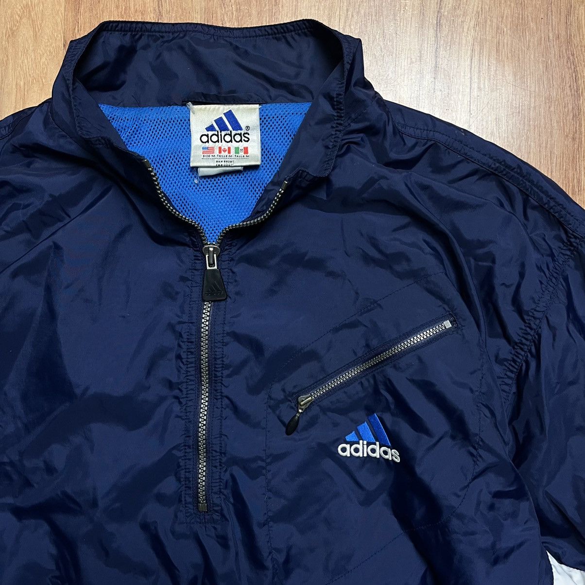 Adidas Vintage Adidas Windbreaker 1/4 Zip Size US M / EU 48-50 / 2 - 3 Thumbnail