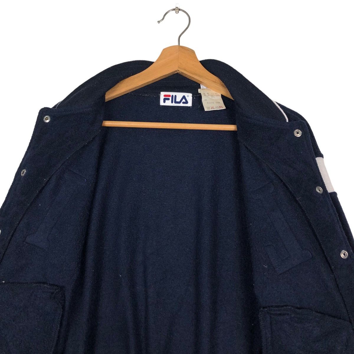 Japanese Brand 🔥Vintage Bomber Jacket Fila Big Logo Spell Out Design Size US S / EU 44-46 / 1 - 14 Thumbnail