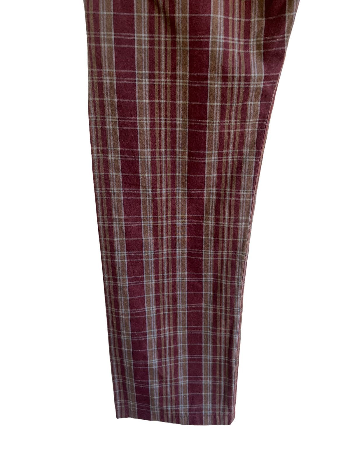Paul Smith Vintage Paul Smith Jeans Made in Japan Waxed Plaid Pant Size US 29 - 14 Thumbnail