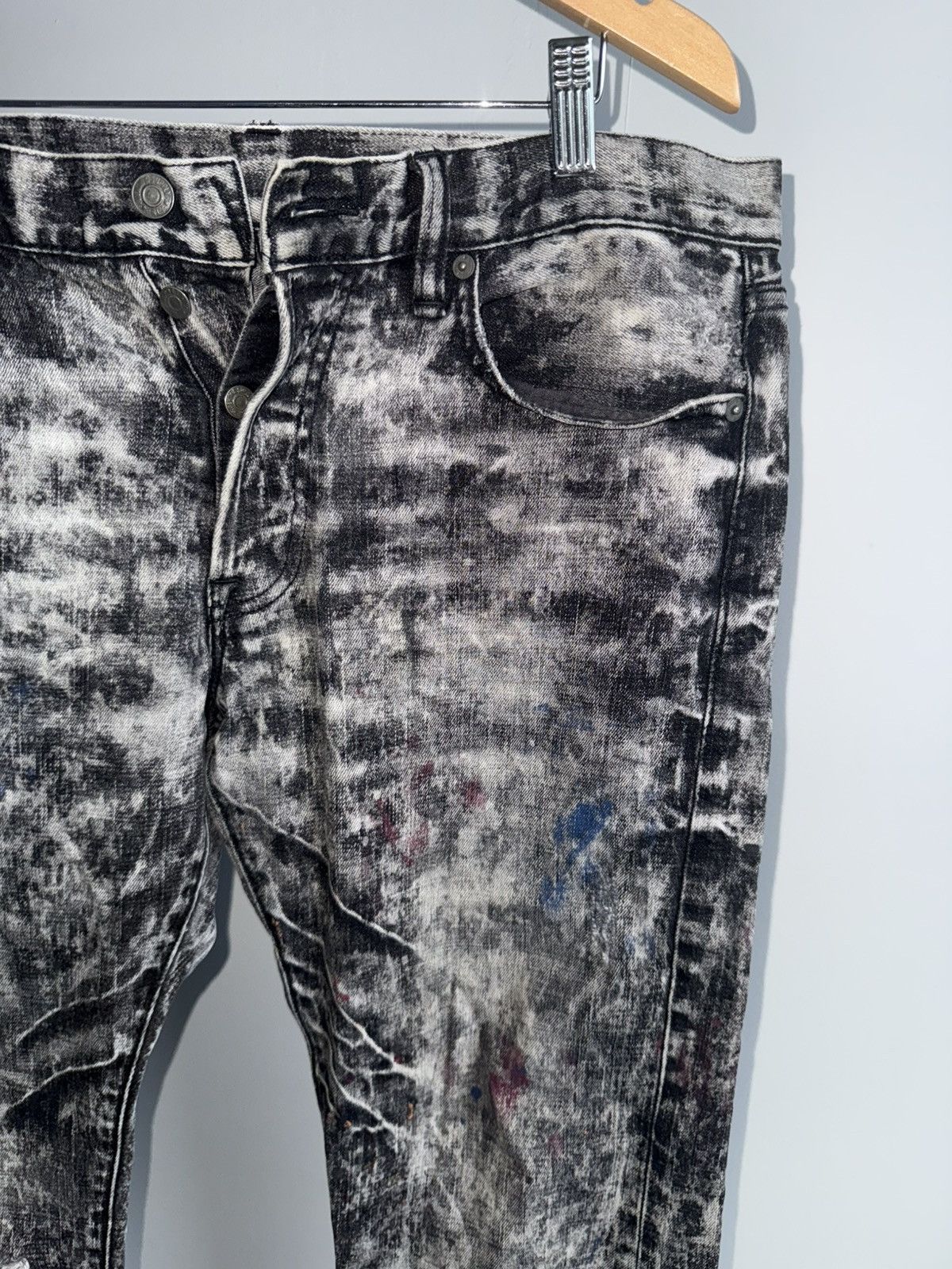 Denim & Supply Ralph Lauren Denim and supply ralph lauren paint splattered acid jeans Size US 33 - 2 Thumbnail