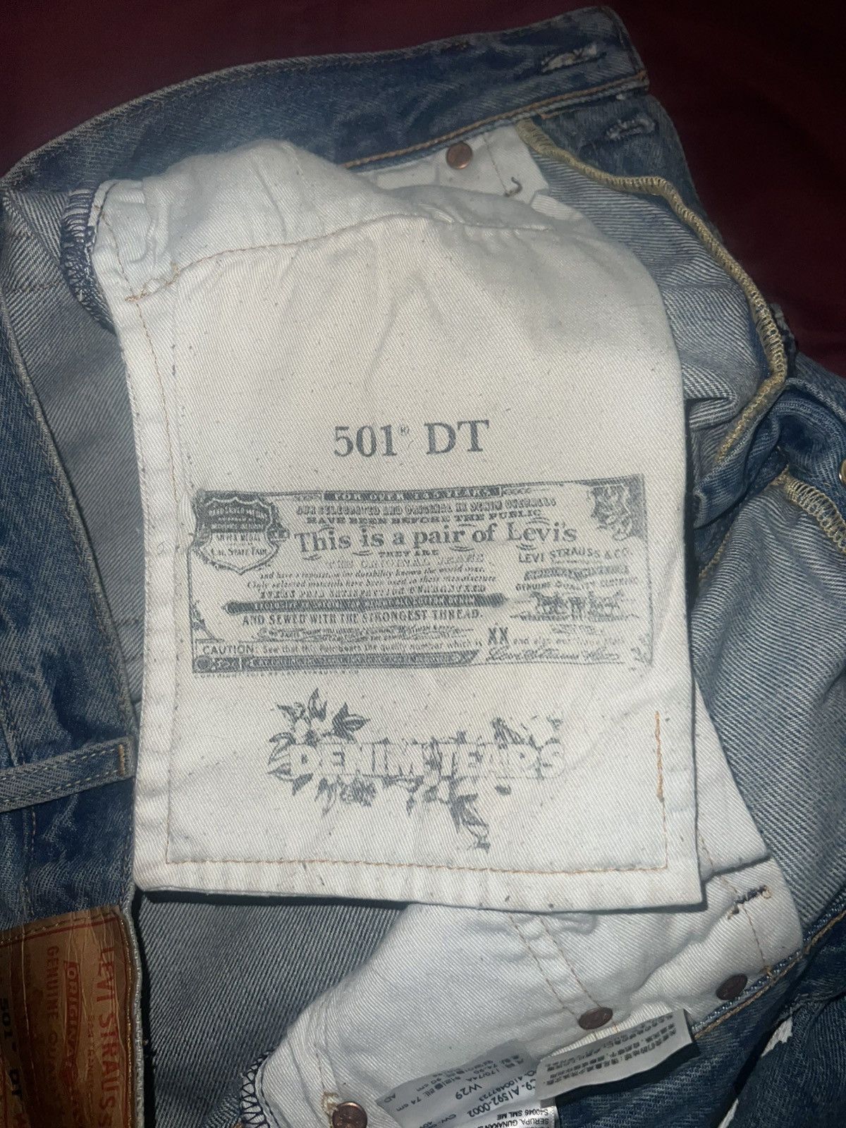 DENIM TEARS × Levi's DENIM TEARS Blue Jeans Size US 29 - 5 Thumbnail