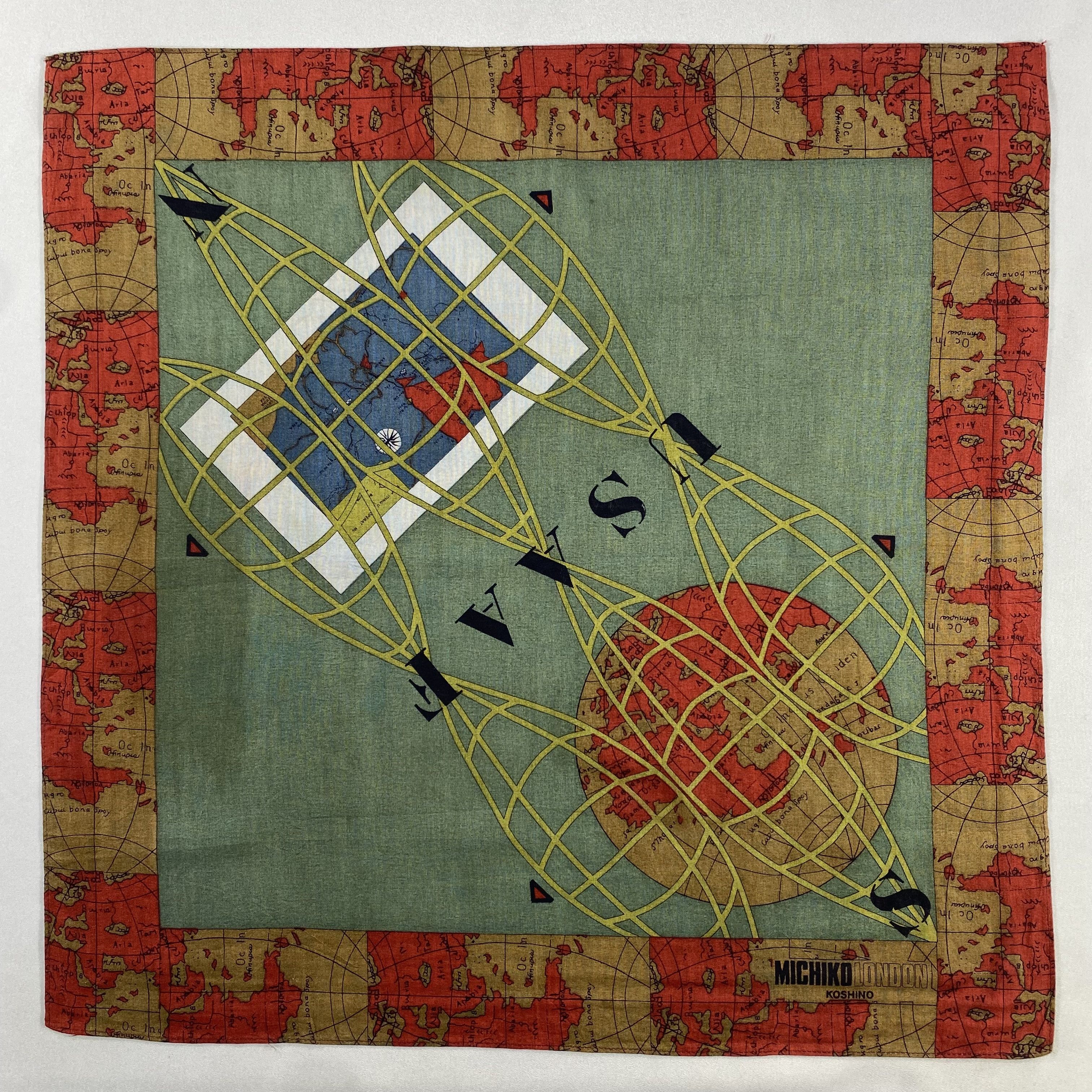 Michiko Koshino London × Vintage Michiko Koshino London Handkerchief / Neckerchief-P1011 Size ONE SIZE - 1 Thumbnail
