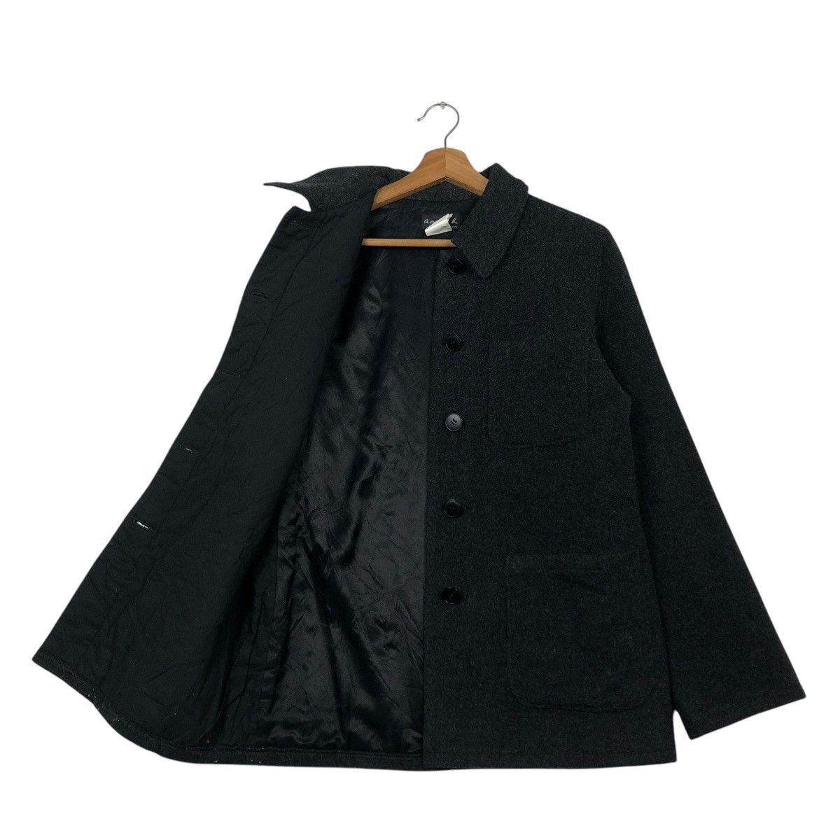 agnes b. 🔥VINTAGE WOOL BUTTON JACKET WORKER AGNES B. Size US S / EU 44-46 / 1 - 11 Thumbnail
