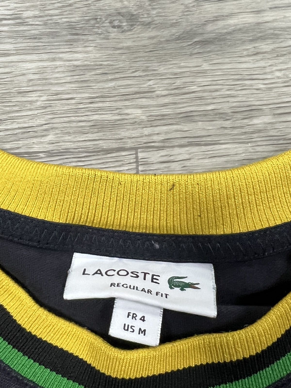 Lacoste Lacoste Men's Ultra-Light Breathable T-Shirt Striped Neck Size US M / EU 48-50 / 2 - 4 Thumbnail