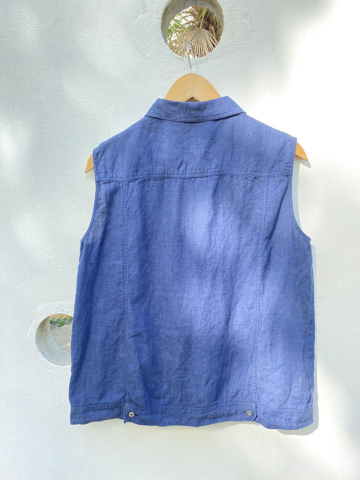 Max Mara Maxmara sleeveslestblue shirt Size M / US 6-8 / IT 42-44 - 12 Thumbnail