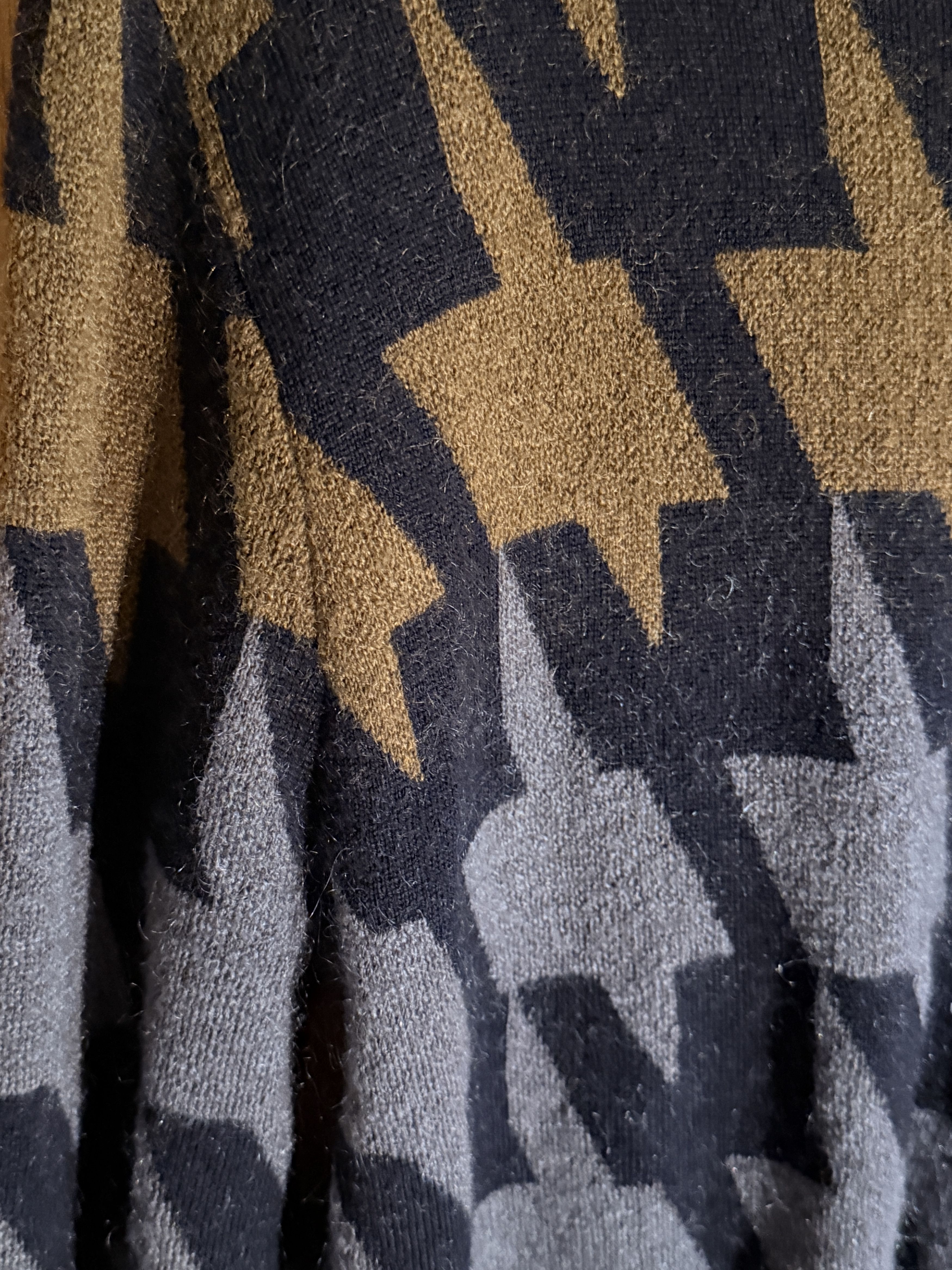 Paul Smith Paul Smith Small Gold Grey Wool Pattern Houndstooth Merino Size US S / EU 44-46 / 1 - 6 Thumbnail