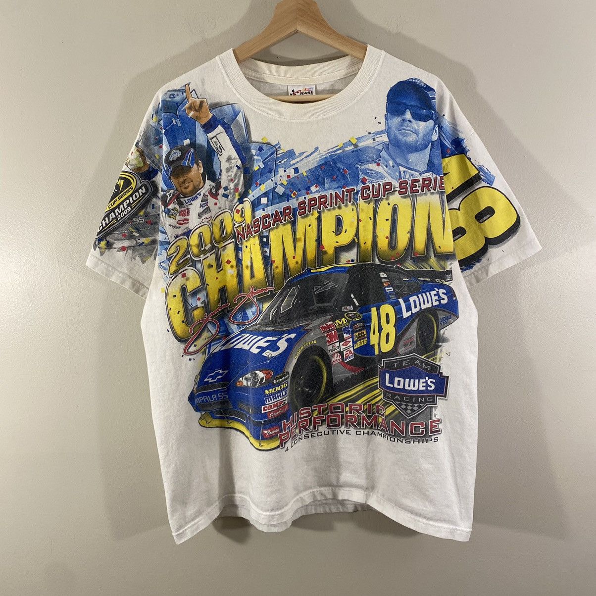 Chase Authentics × NASCAR × Vintage Vintage Nascar All Over Print Tee Shirt XL Size US XL / EU 56 / 4 - 1 Thumbnail