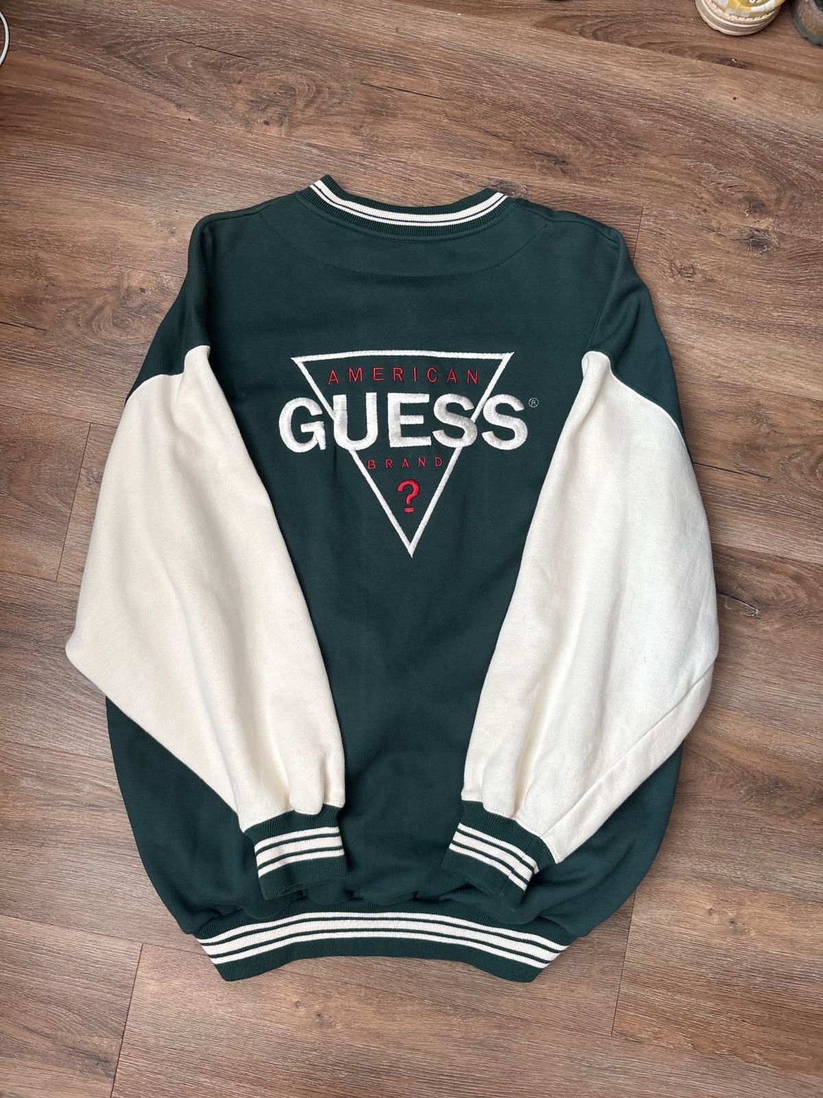 Guess Guess Varsity Jacket Pullover Sweatshirt Size US L / EU 52-54 / 3 - 1 Thumbnail