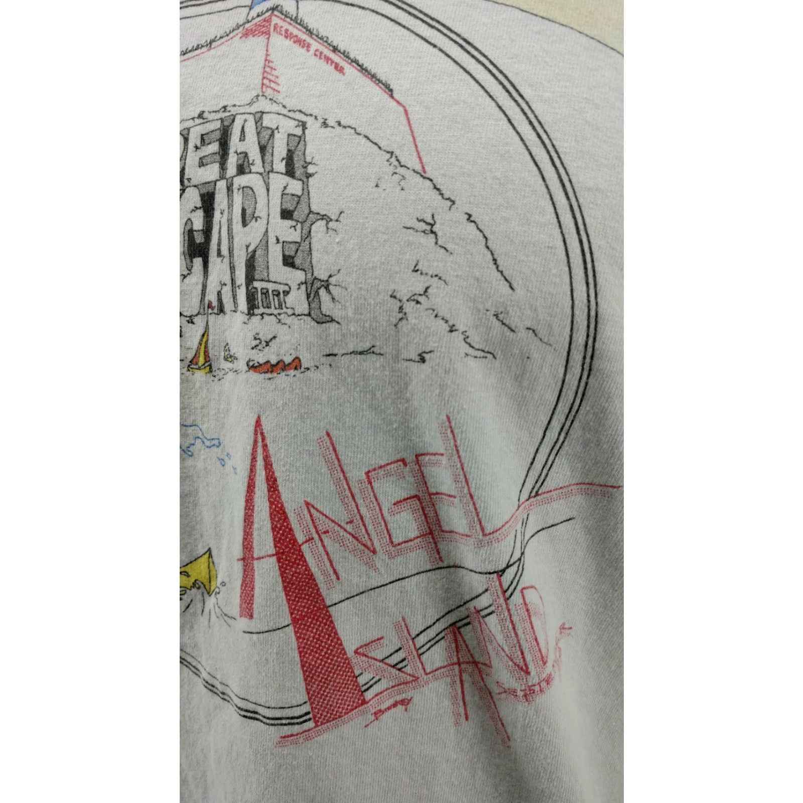 Vintage VINTAGE Rare Angel Island Great Escape 3 1988 Shirt Size Large Single Stitch Shirt Mens Size US L / EU 52-54 / 3 - 4 Thumbnail
