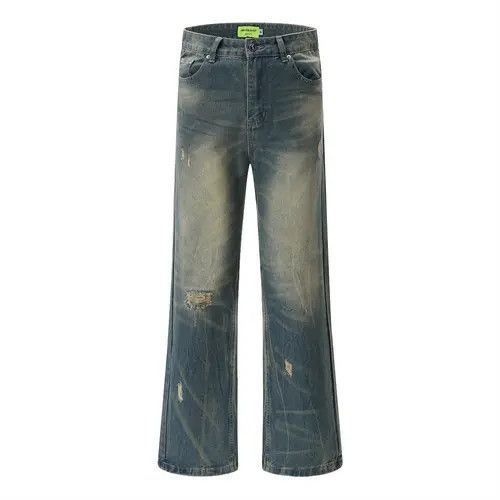 VIBE Men's punk trend tie-dyed washed distressed jeans Size US 32 / EU 48 - 1 Thumbnail