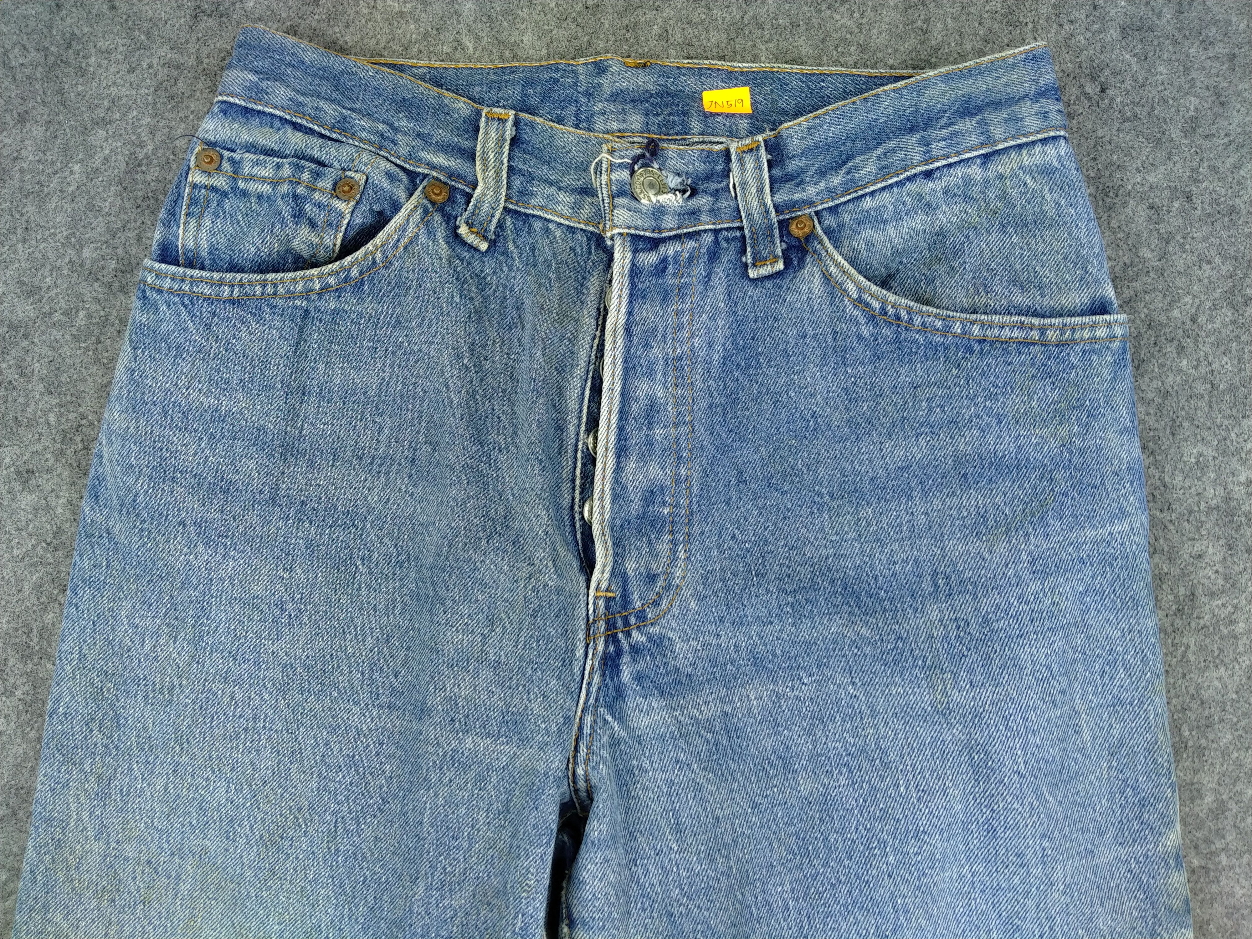Japanese Brand 80s Faded Blue Vintage Levi's 501 Denim 26 x 30 -JN519 Size US 26 / EU 42 - 3 Thumbnail