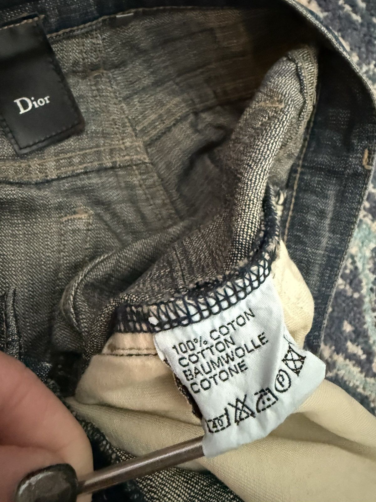 Hedi Slimane Dior Homme runway coated glitter denim Size US 28 / EU 44 - 9 Thumbnail