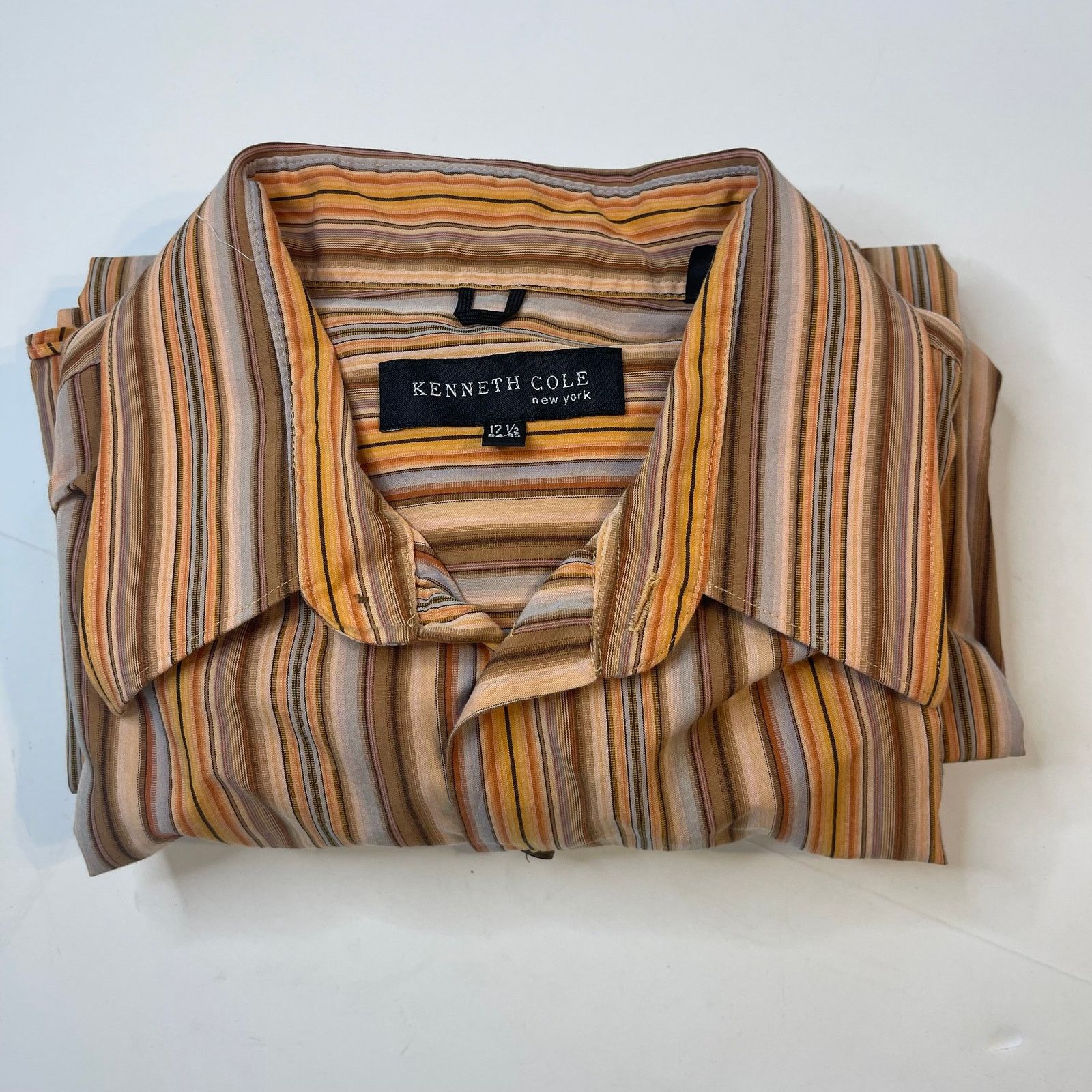 Kenneth Cole Kenneth Cole Button Down Striped Dress Shirt, 17 1/2 Size US M / EU 48-50 / 2 - 5 Thumbnail