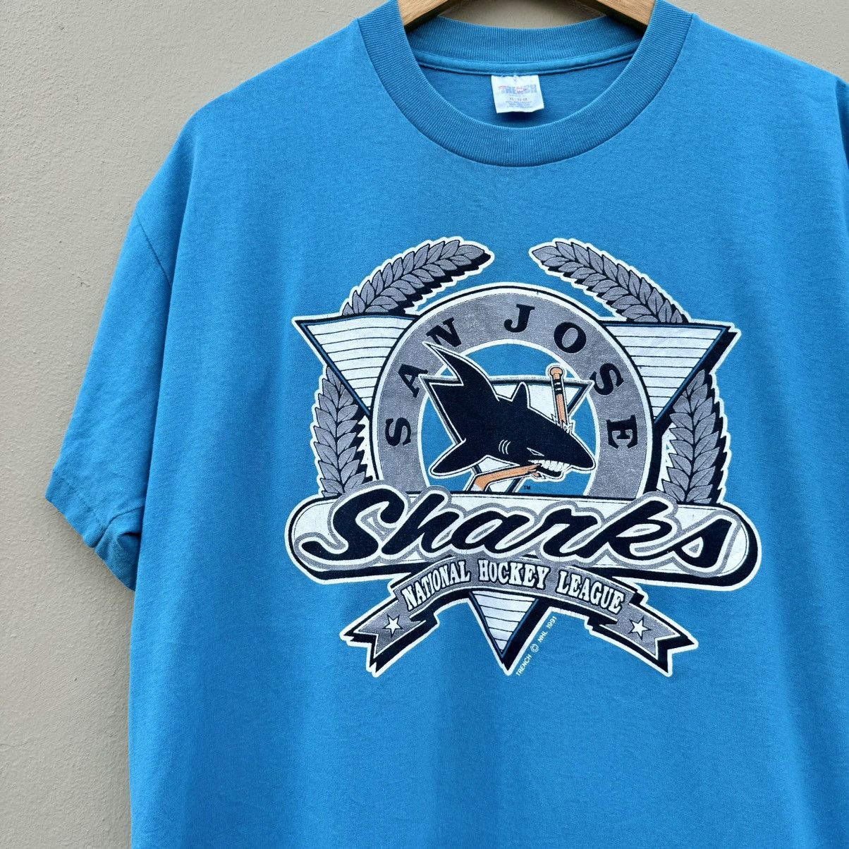 NFL × NHL × Vintage Vintage san jose sharks 90s tee Size US XL / EU 56 / 4 - 2 Thumbnail