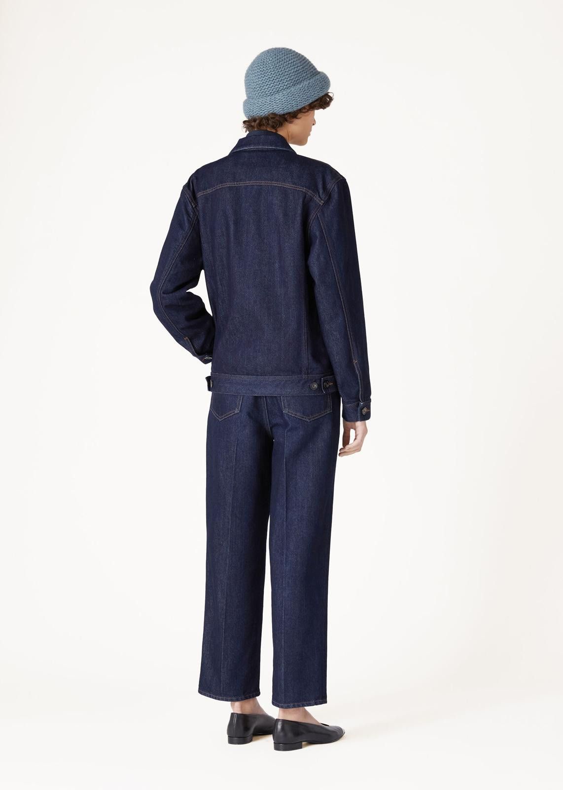 Loro Piana o1srvl11e0125 FAN7471 Tulus Denim Jacket in Navy Blue Size XS / US 0-2 / IT 36-38 - 5 Thumbnail