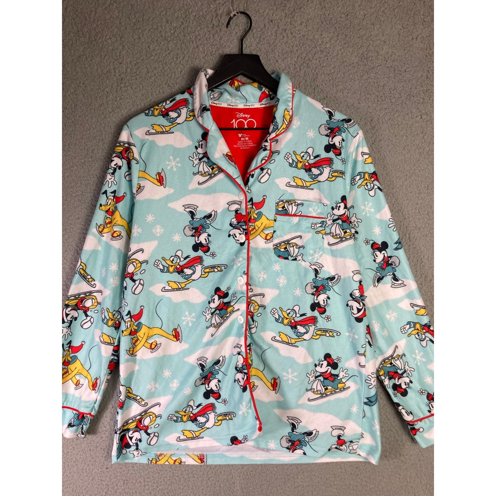 Disney Disney 100th Anniversary Mickey Mouse Pajama Top Size M Size M / US 6-8 / IT 42-44 - 2 Thumbnail