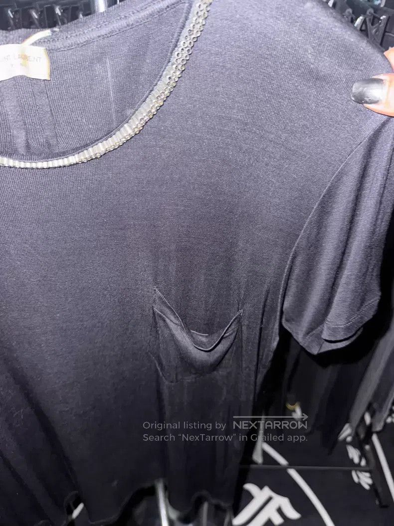 Saint Laurent Paris Saint Laurent Paris Mulberry Silk Short Sleeve T-Shirt Size US S / EU 44-46 / 1 - 4 Thumbnail
