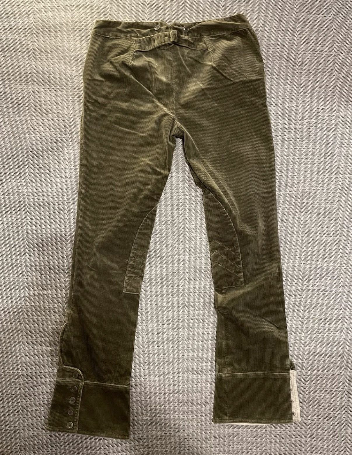Ralph Lauren Ralph Lauren Olive Green Corduroy Trousers K24 Size US 36 / EU 52 - 6 Thumbnail