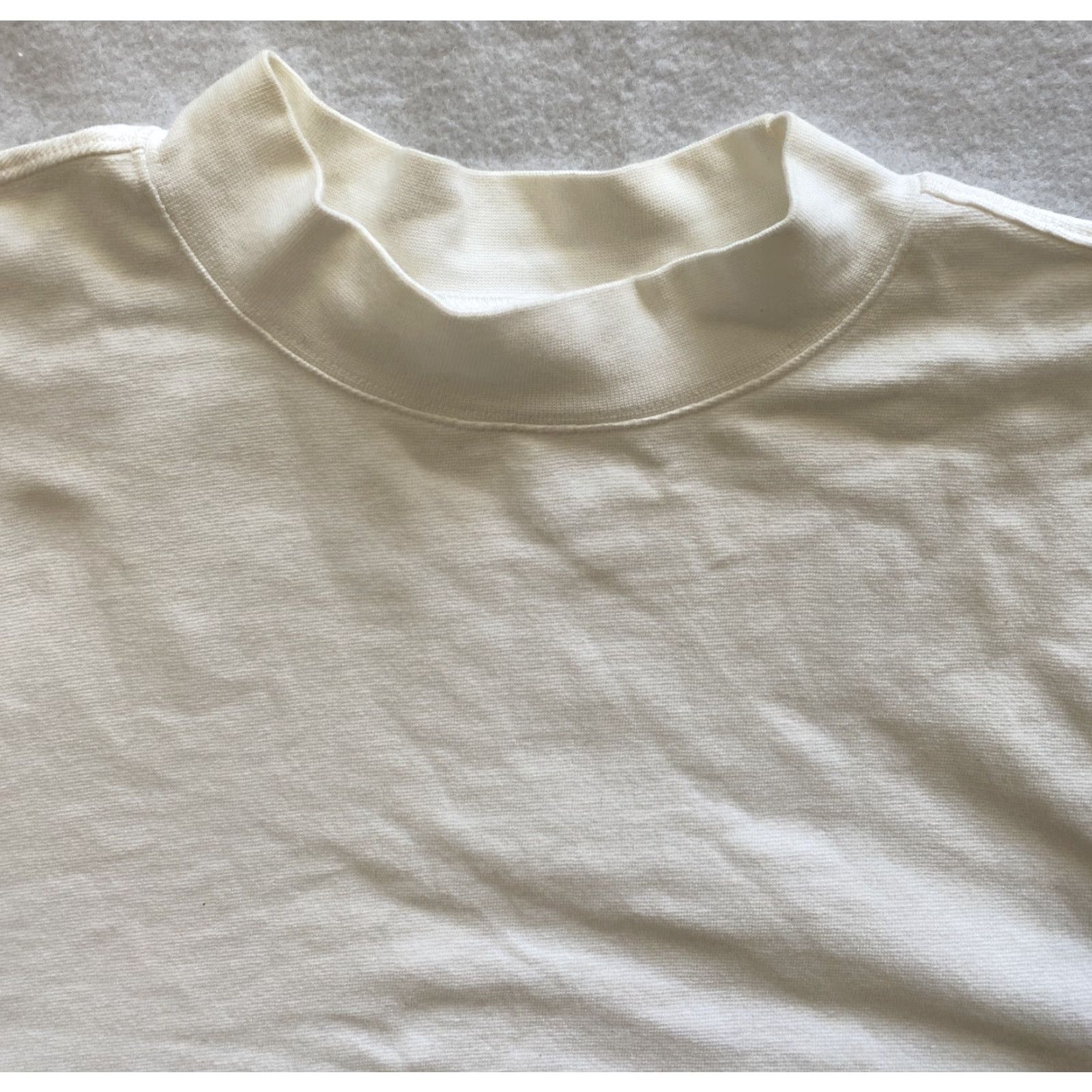 Vintage Gander Mountain Shirt Men's XL White Long Sleeve Mock T basic Solid Guide Series / 16-2 Size US XL / EU 56 / 4 - 3 Thumbnail