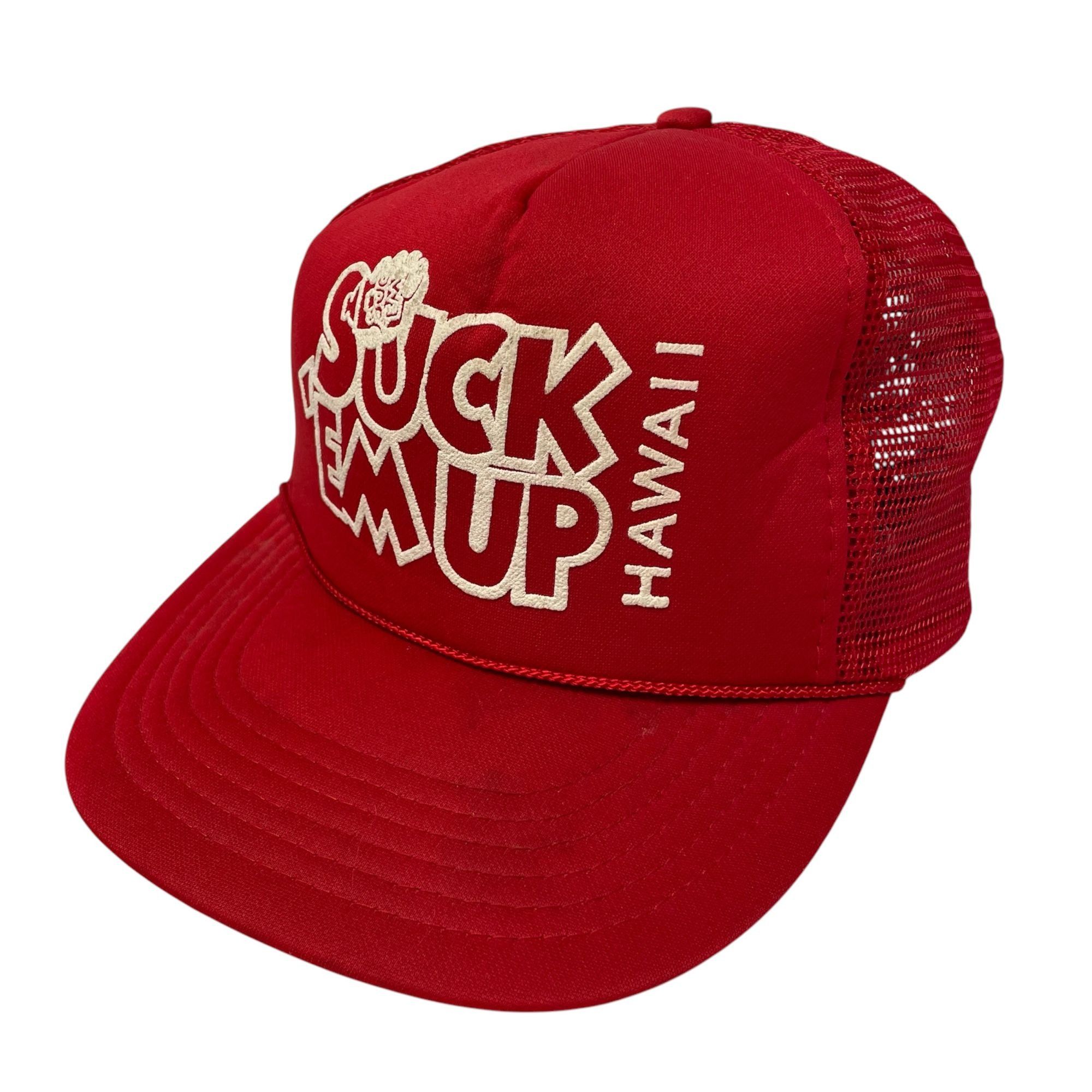 Other Vtg Hawaiian Headwear Mesh TRUCKER Hat SUCK EM Up Hawaii Cap Size ONE SIZE - 2 Thumbnail