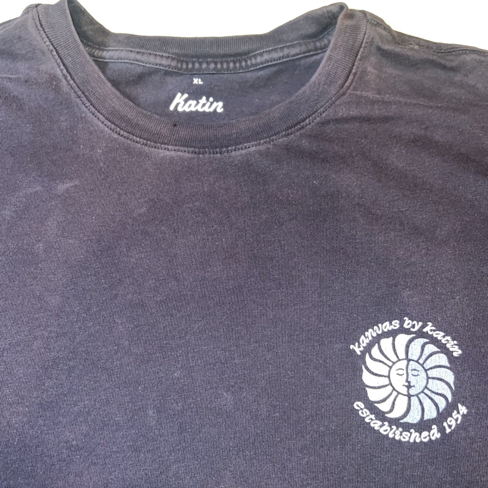 Katin VINTAGE Kanvas By Katin Surfer Sun Shines On Everyone Shirt XL Blue Sun Vintage Shirt (Men) Size US XL / EU 56 / 4 - 3 Thumbnail