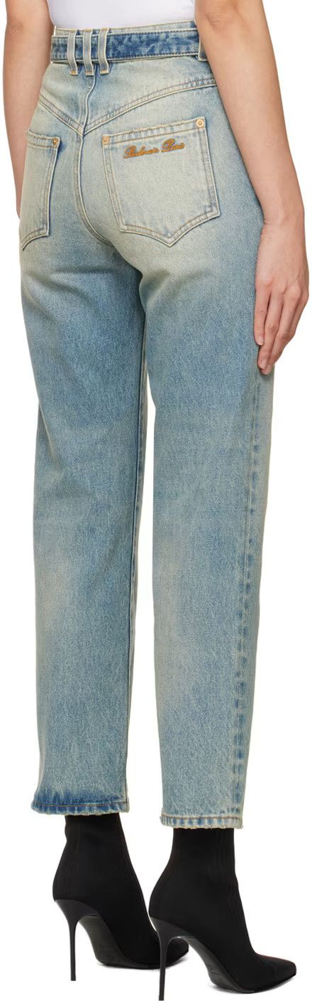 Balmain o1y0625 Denim Pant in Light Blue Size 26" / US 2 / IT 38 - 3 Thumbnail