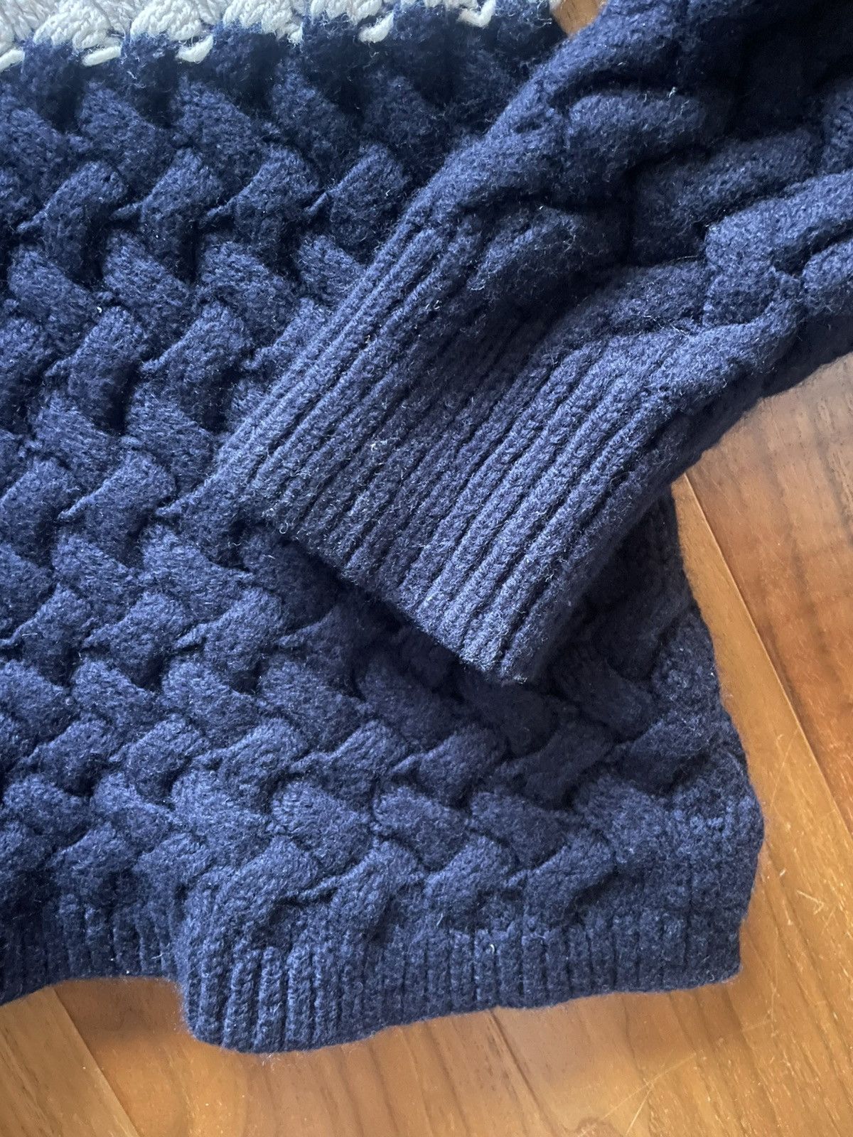 Aime Leon Dore Aime Leon Dore Basketweave Rugby Knit Size US M / EU 48-50 / 2 - 3 Thumbnail