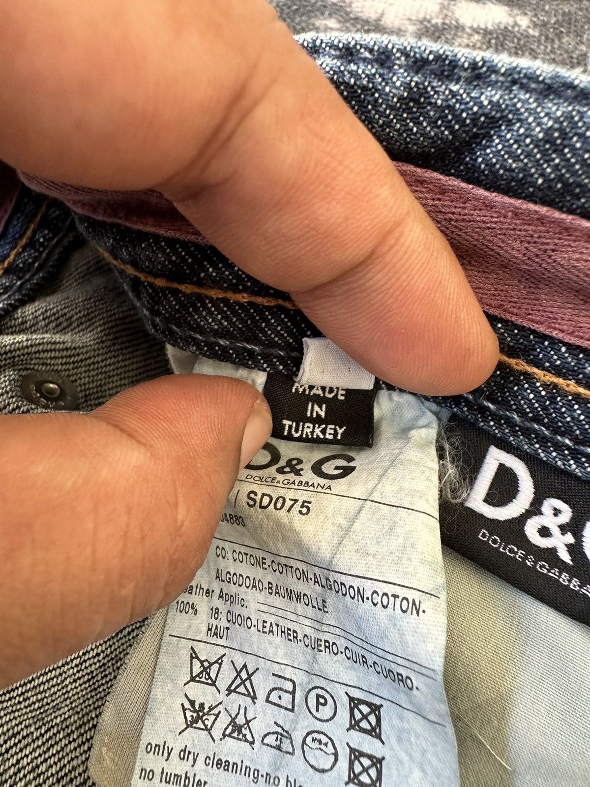 Dolce & Gabbana SS2007 D&G cummerband denim buckle back Size US 32 / EU 48 - 16 Thumbnail