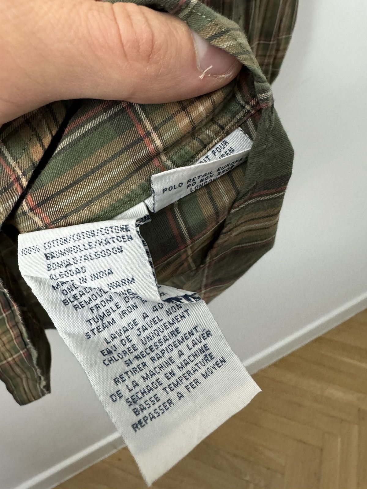 Ralph Lauren Polo Ralph Lauren Olive Checkered Button Up Shirt Casual Size US L / EU 52-54 / 3 - 5 Thumbnail