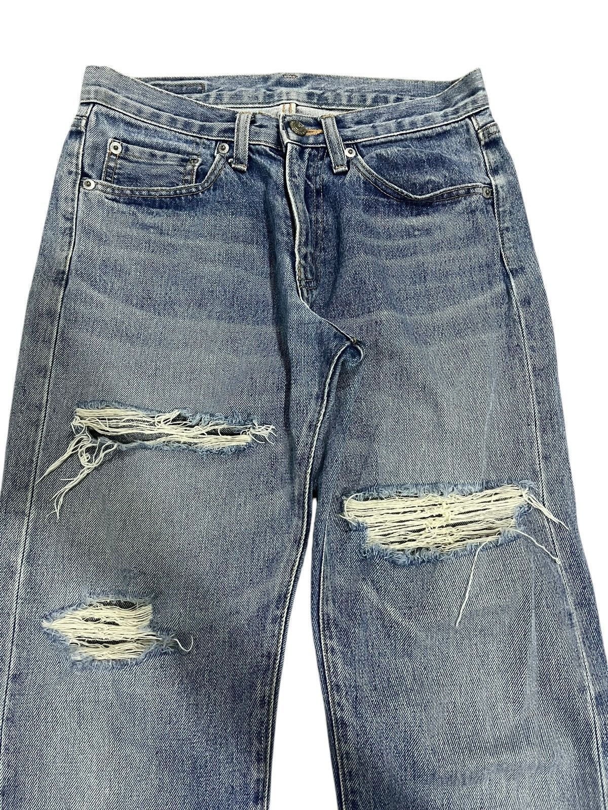If Six Was Nine × Japanese Brand × Le Grande Bleu (L.G.B.) Y2K JAPANESE BRAND GLHEART BLUE WASHED DENIM Size US 29 - 2 Thumbnail