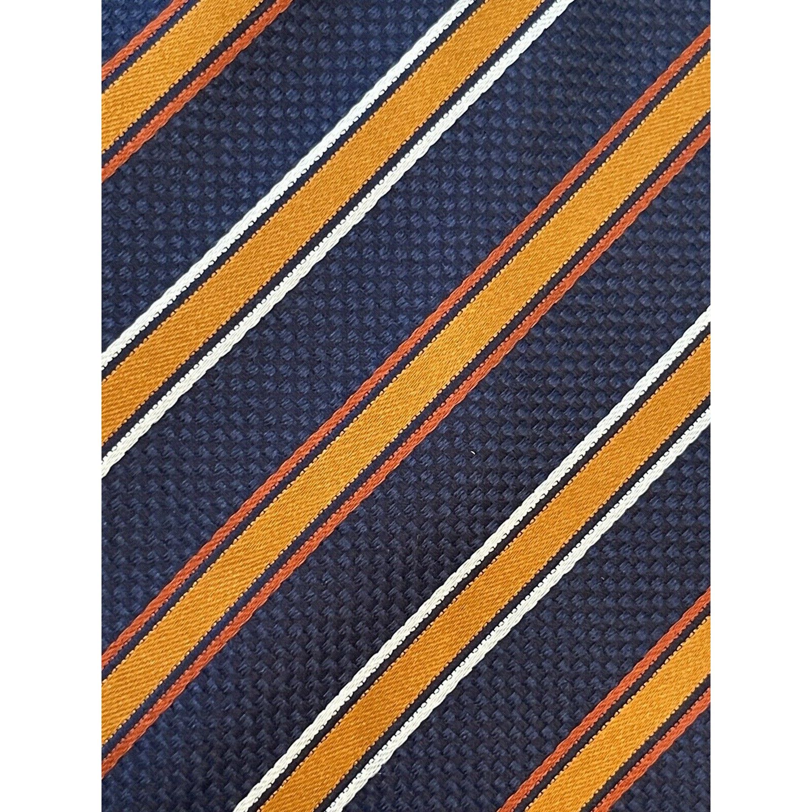 Stafford Stafford Blue Orange Hand Made 100% Silk Made In China Size ONE SIZE - 9 Thumbnail