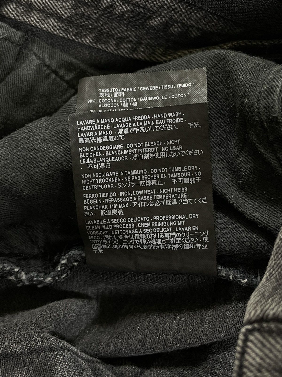 Balenciaga 2017 BALENCIAGA ARCHETYPE DISTRESSED DARK GREY JEANS Size 26" / US 2 / IT 38 - 12 Thumbnail