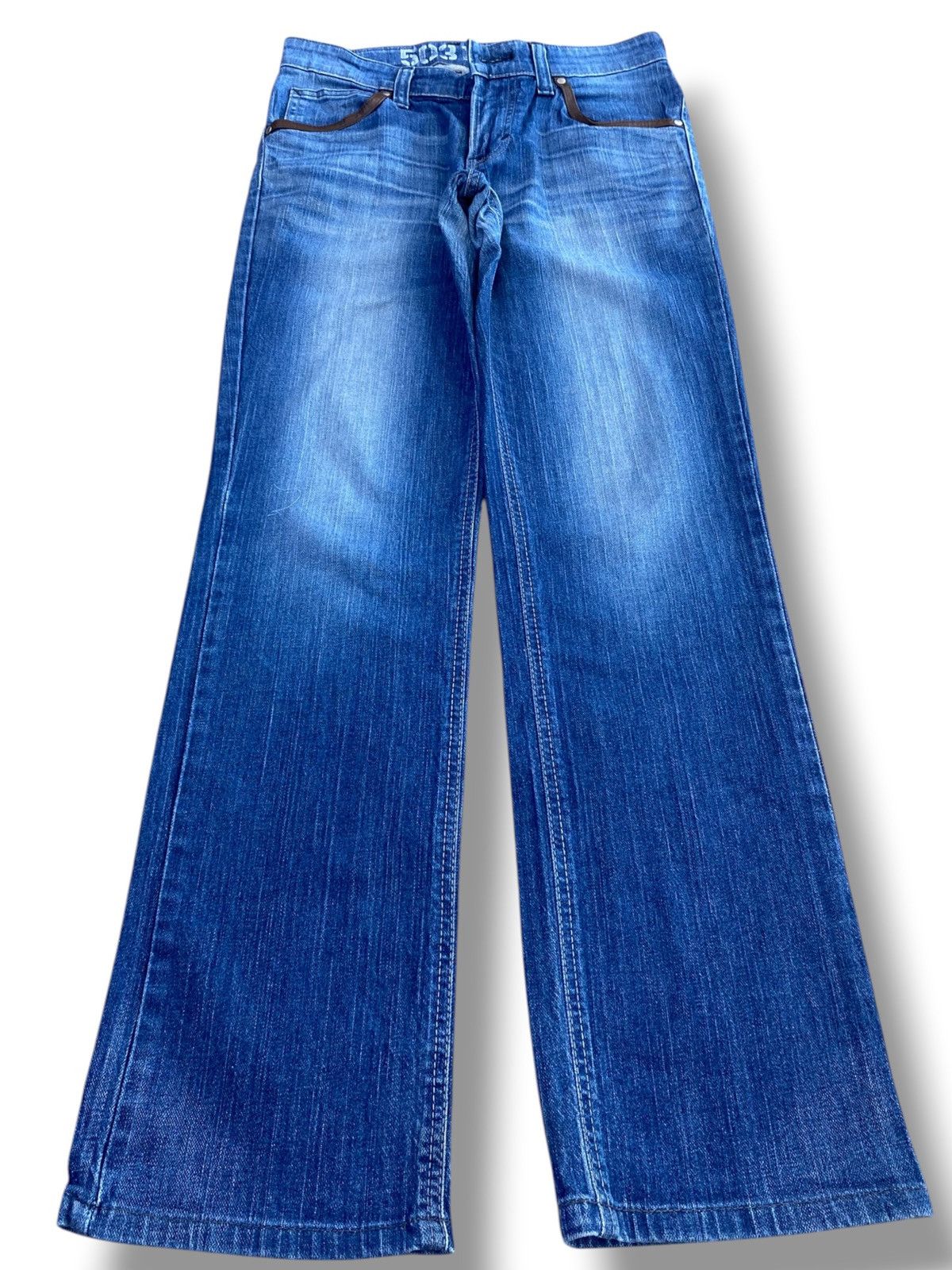 Edwin Edwin Whiskers Faded Wash Style Straight Cut Jeans Size US 30 / EU 46 - 1 Thumbnail