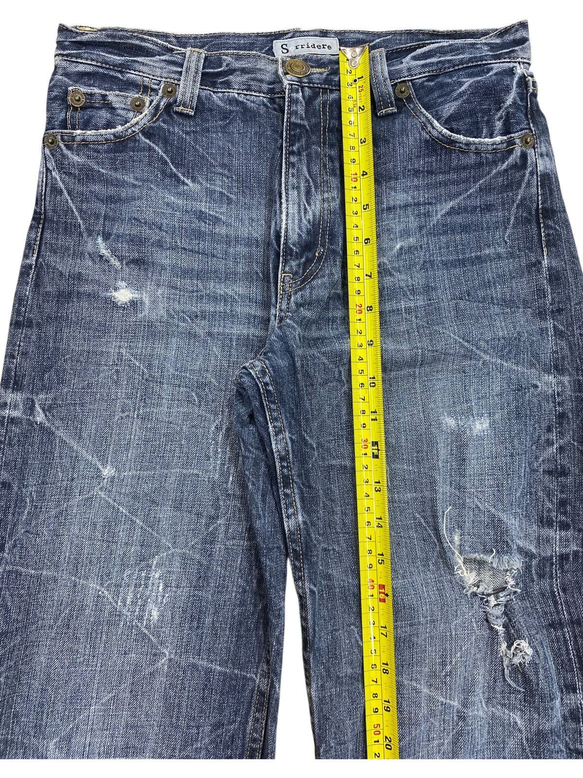 Japanese Brand If Six Was Nine Thunder Wash Style Embroidered Jeans Size US 29 - 10 Thumbnail