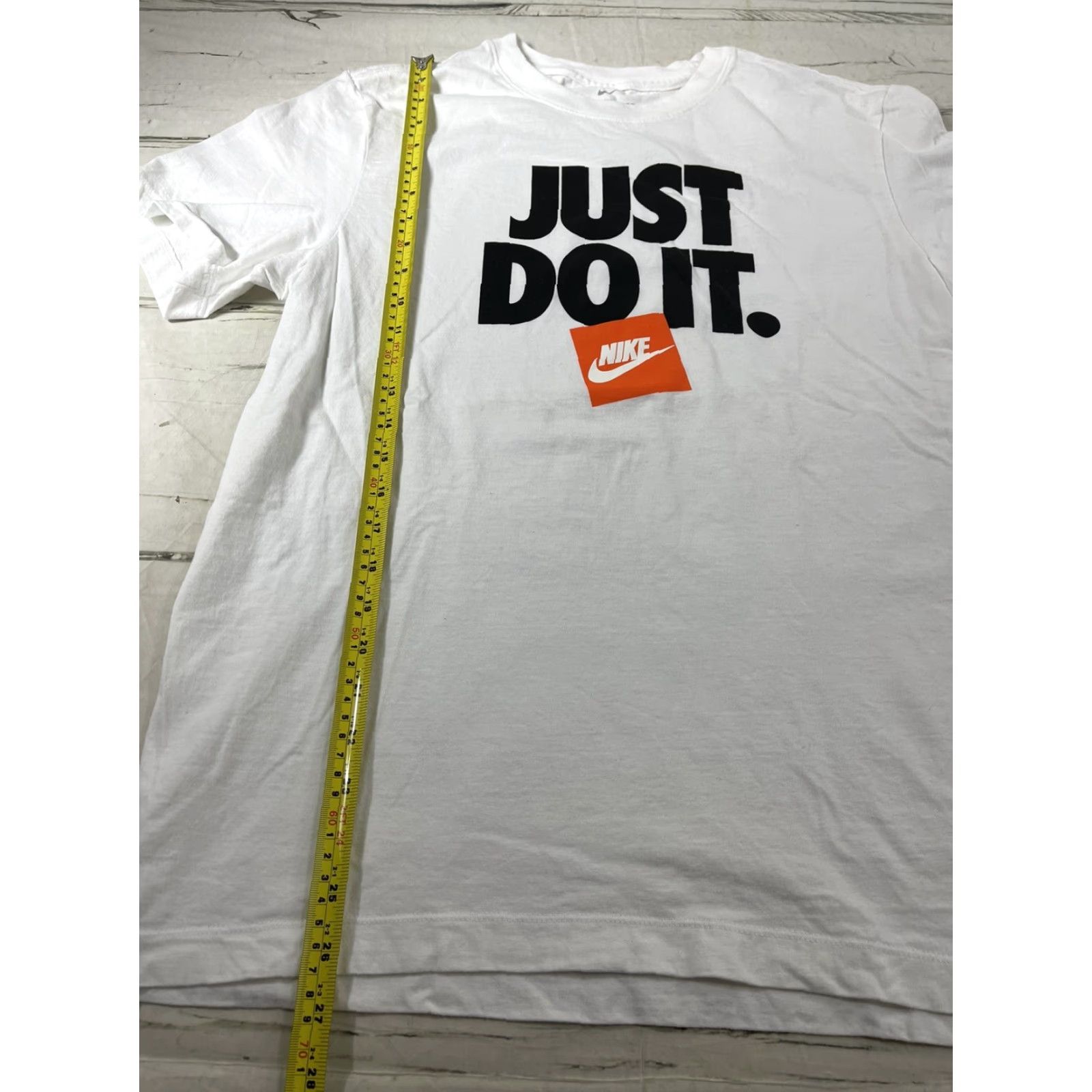 Nike Nike Swoosh White Tee Shirt M Men T-Shirt JUST DO IT EUC Size US M / EU 48-50 / 2 - 5 Thumbnail