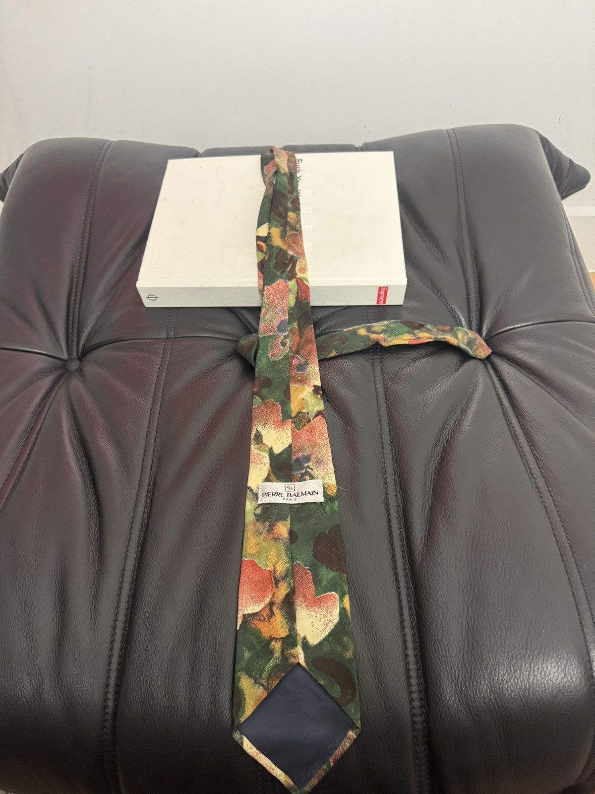 Pierre Balmain Pierre Balmain Paris Tie Archive 90s Vintage Designer Rare Size ONE SIZE - 3 Thumbnail