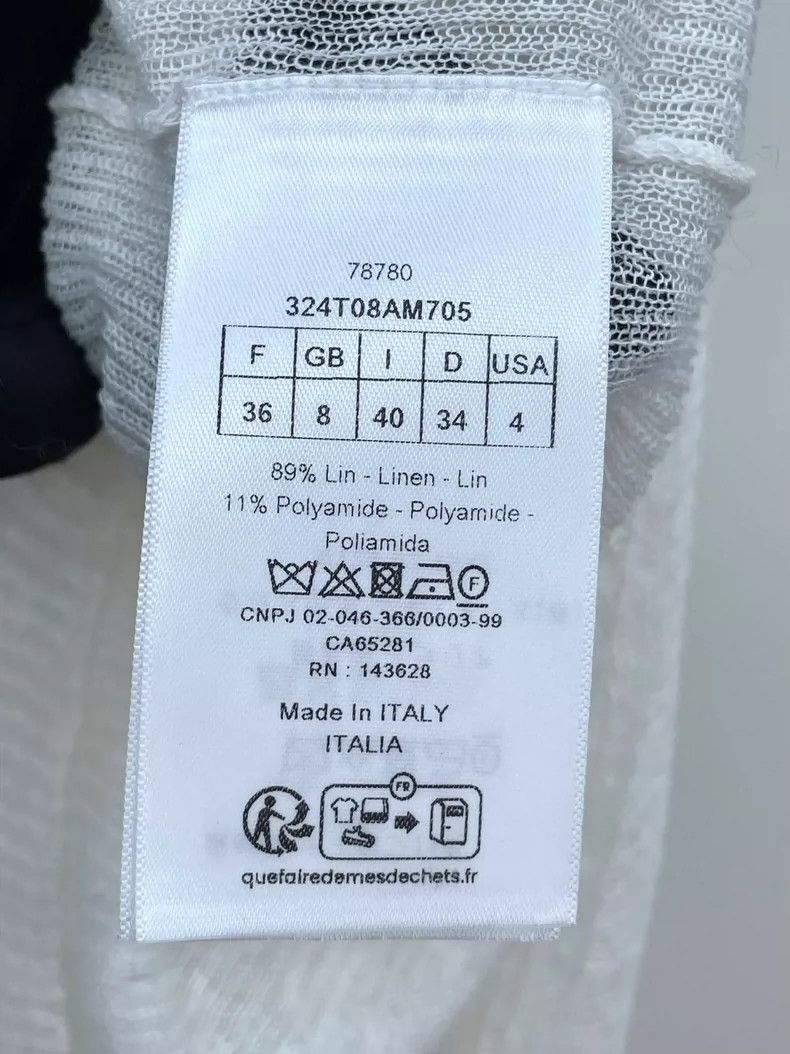 Dior Dior 23 Early Spring White Bee Embroidery Vest 2504-Nextarr Size XS / US 0-2 / IT 36-38 - 6 Thumbnail