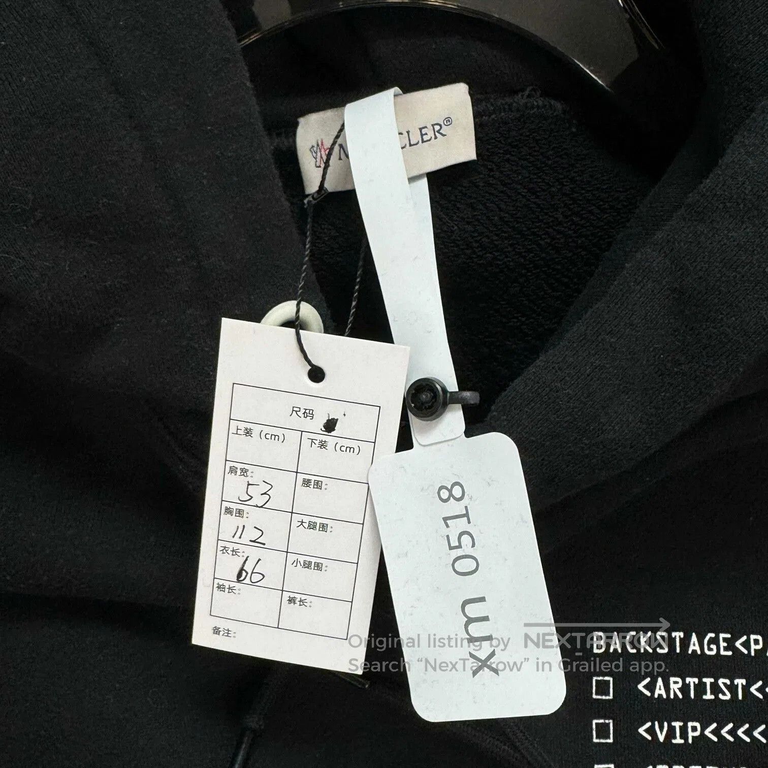 Moncler Moncler Black Logo Hoodie Size 3. Size US L / EU 52-54 / 3 - 3 Thumbnail
