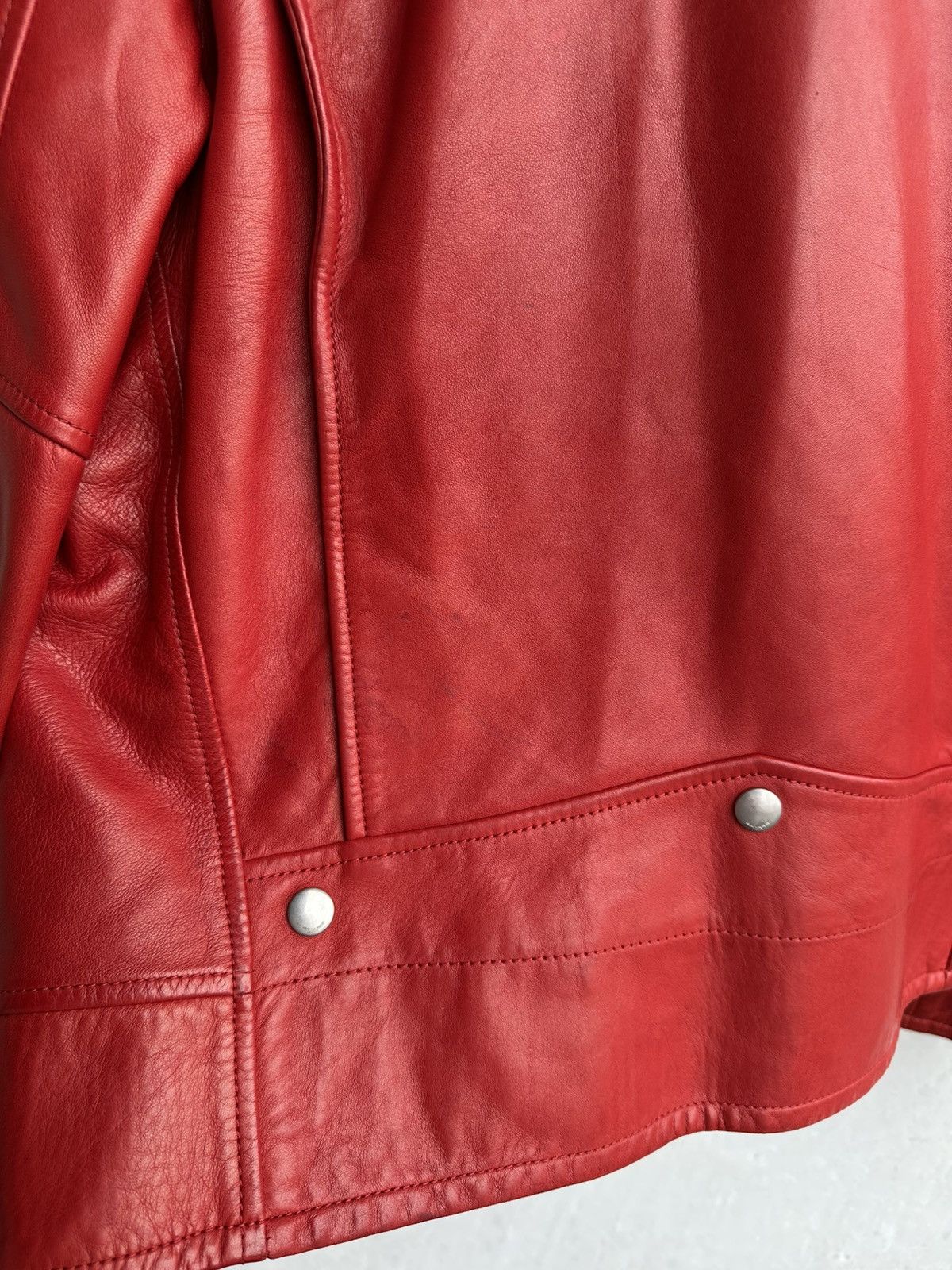 Saint Laurent Paris [50] SS14 Red L01 Lambskin leather jacket Size US M / EU 48-50 / 2 - 14 Thumbnail