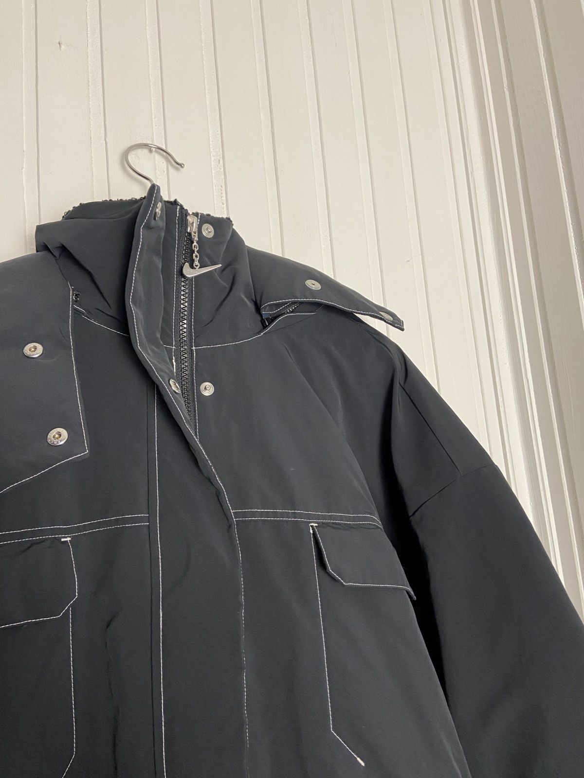 Nike New Nike Storm-fit Swoosh Hooded Parka Black Rare S Size S / US 4 / IT 40 - 7 Thumbnail