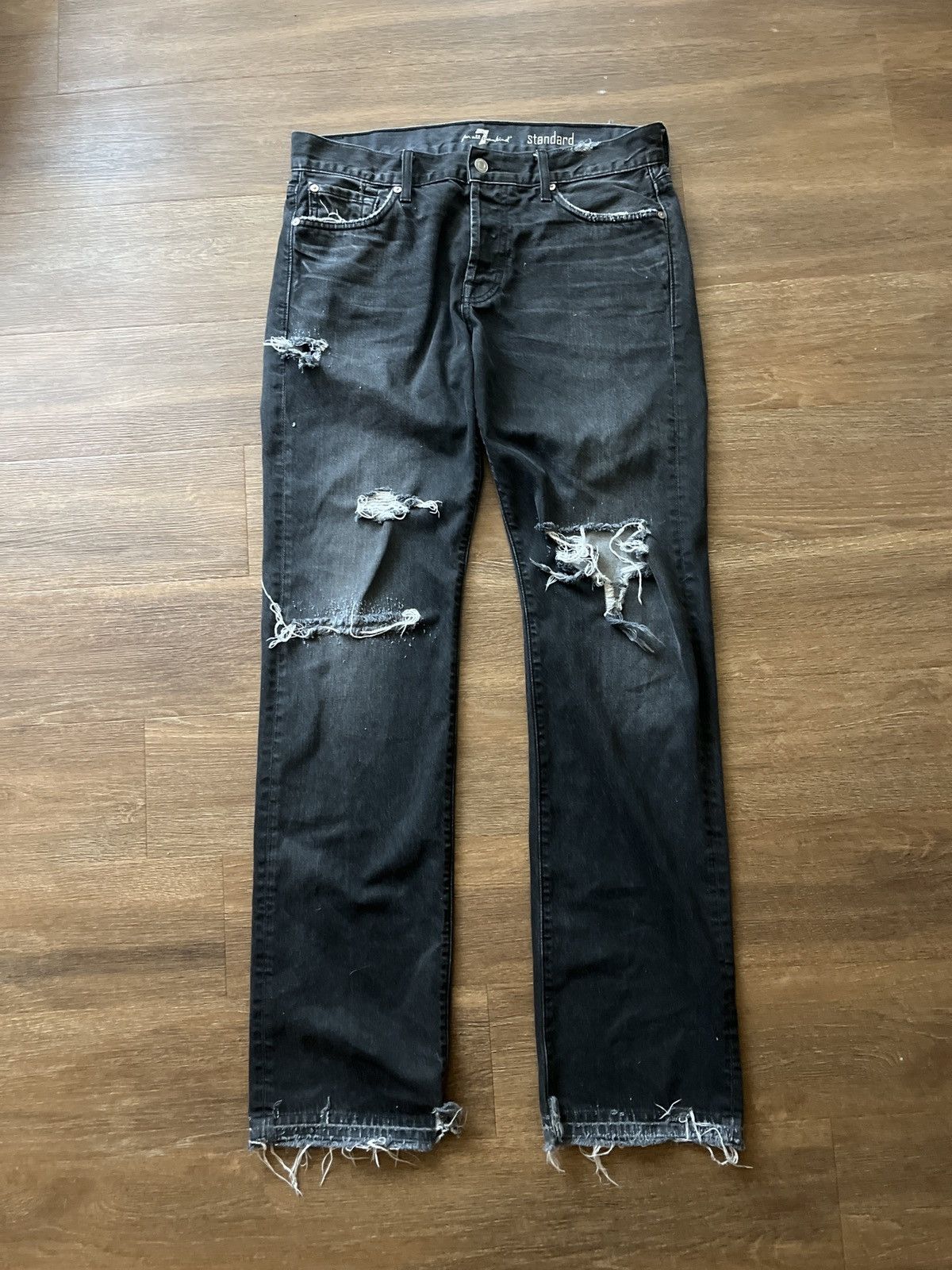 Vintage Y2K baggy custom denim Size US 33 - 1 Thumbnail
