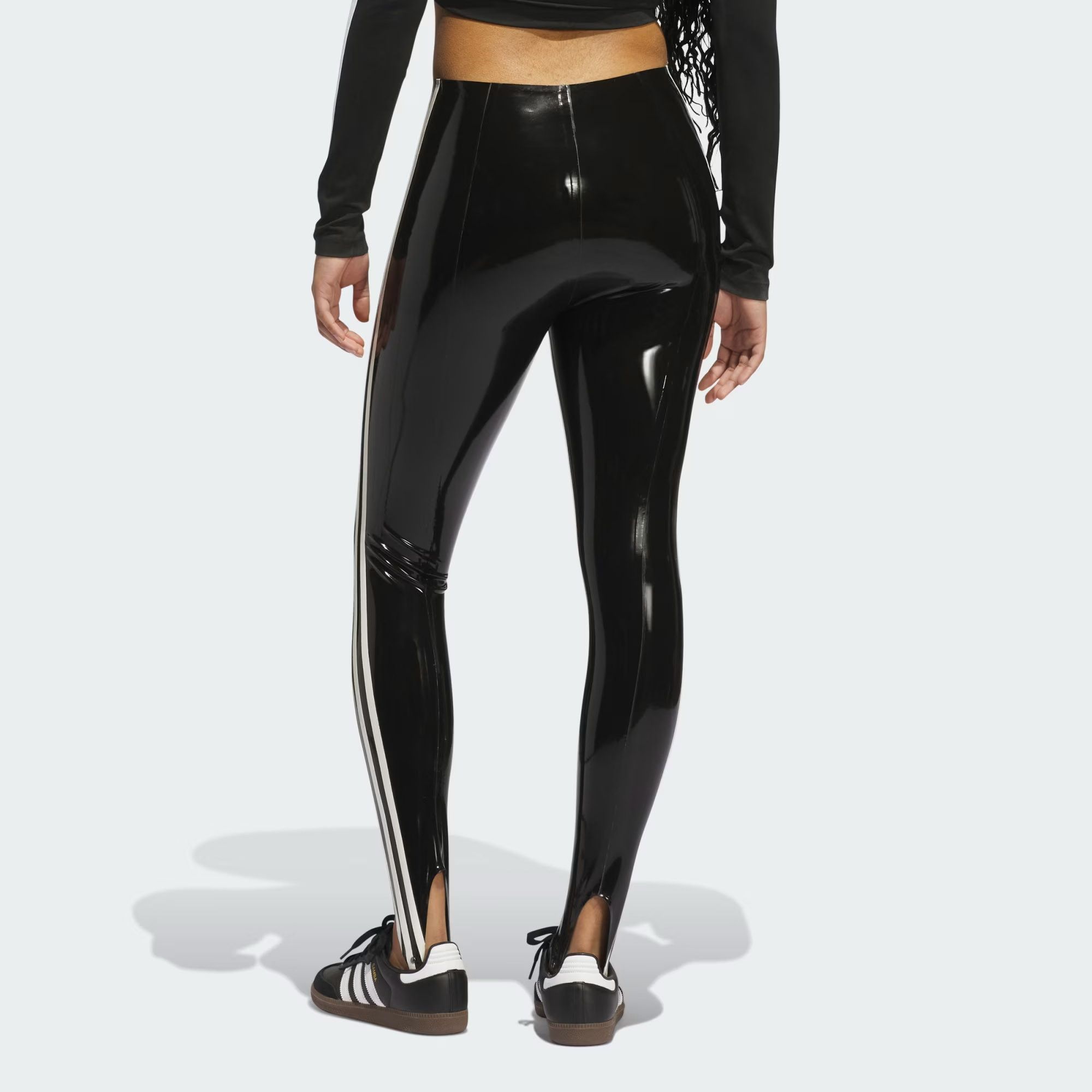 White Borderline Moon Print Leggings