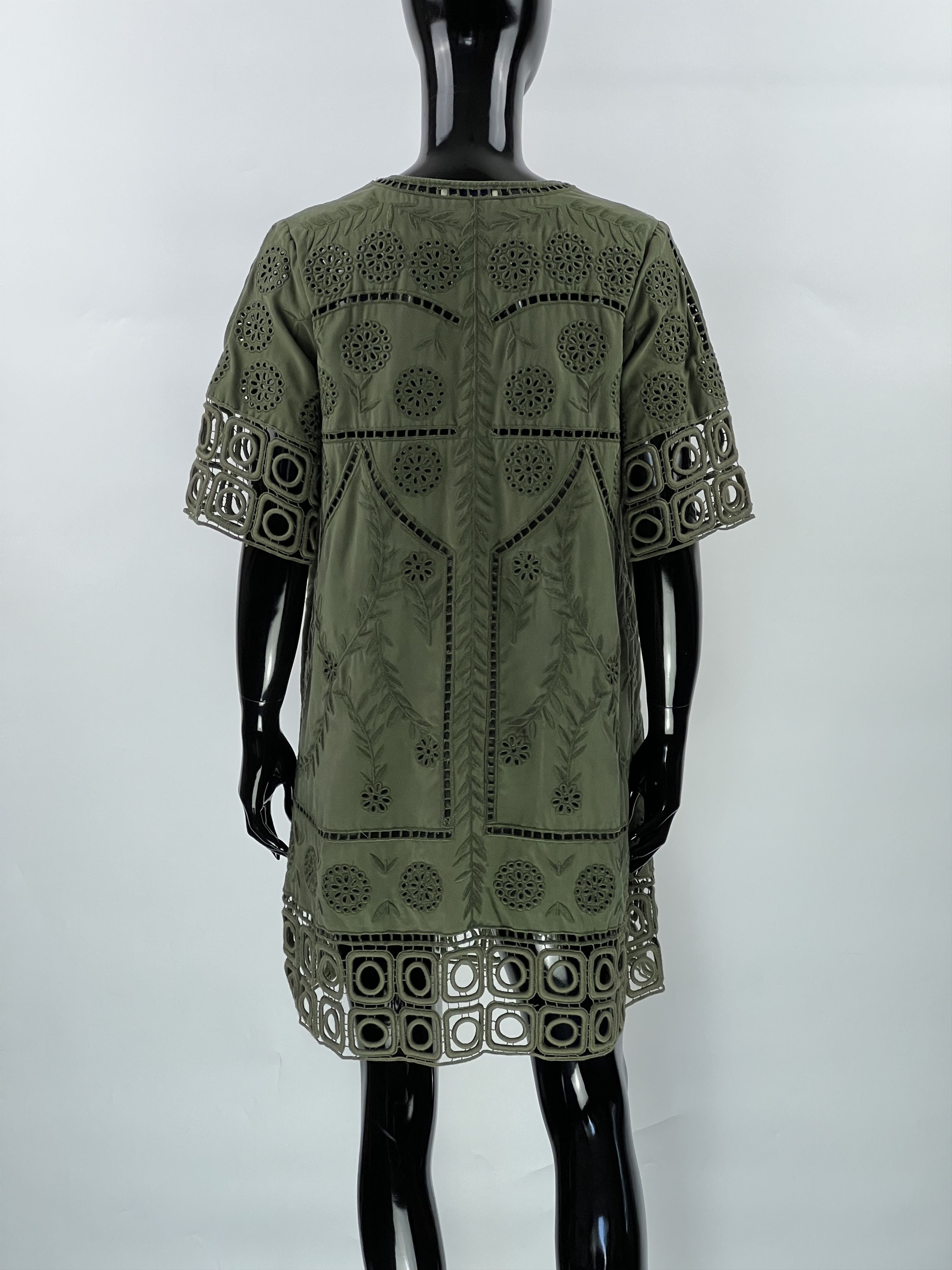 Sea New York Sea New York Green Embroidered Lace Dress Size 2 Size M / US 6-8 / IT 42-44 - 3 Thumbnail