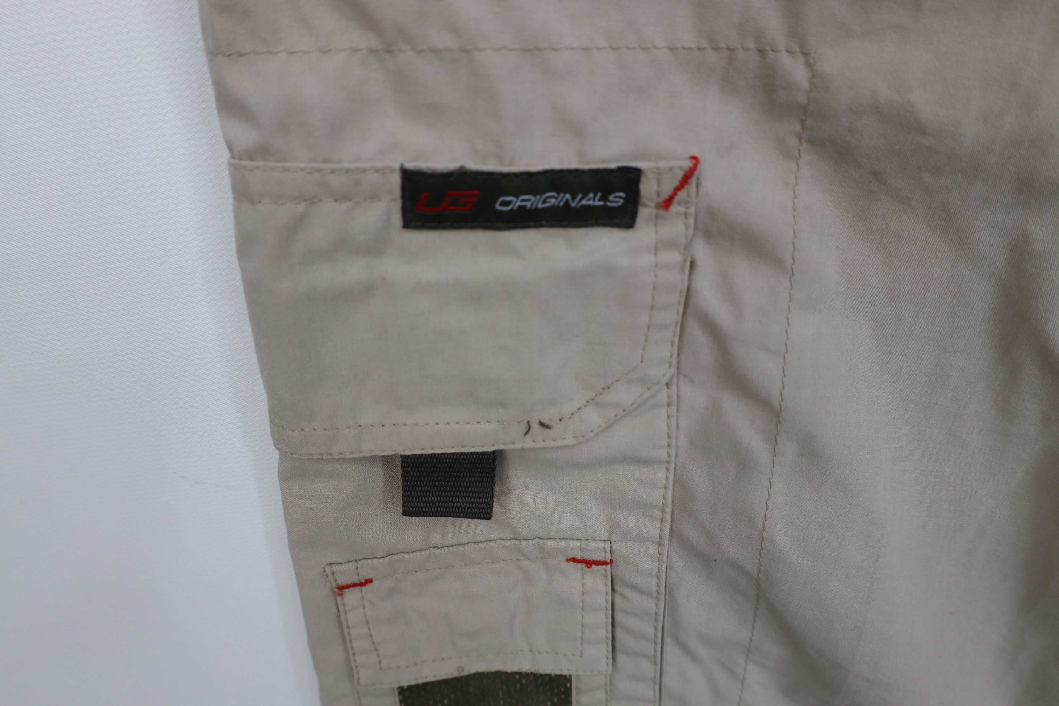 Vintage Vintage 90s Y2K Streetwear Fit Cargo Shorts Beige Khaki Size US 36 / EU 52 - 5 Thumbnail