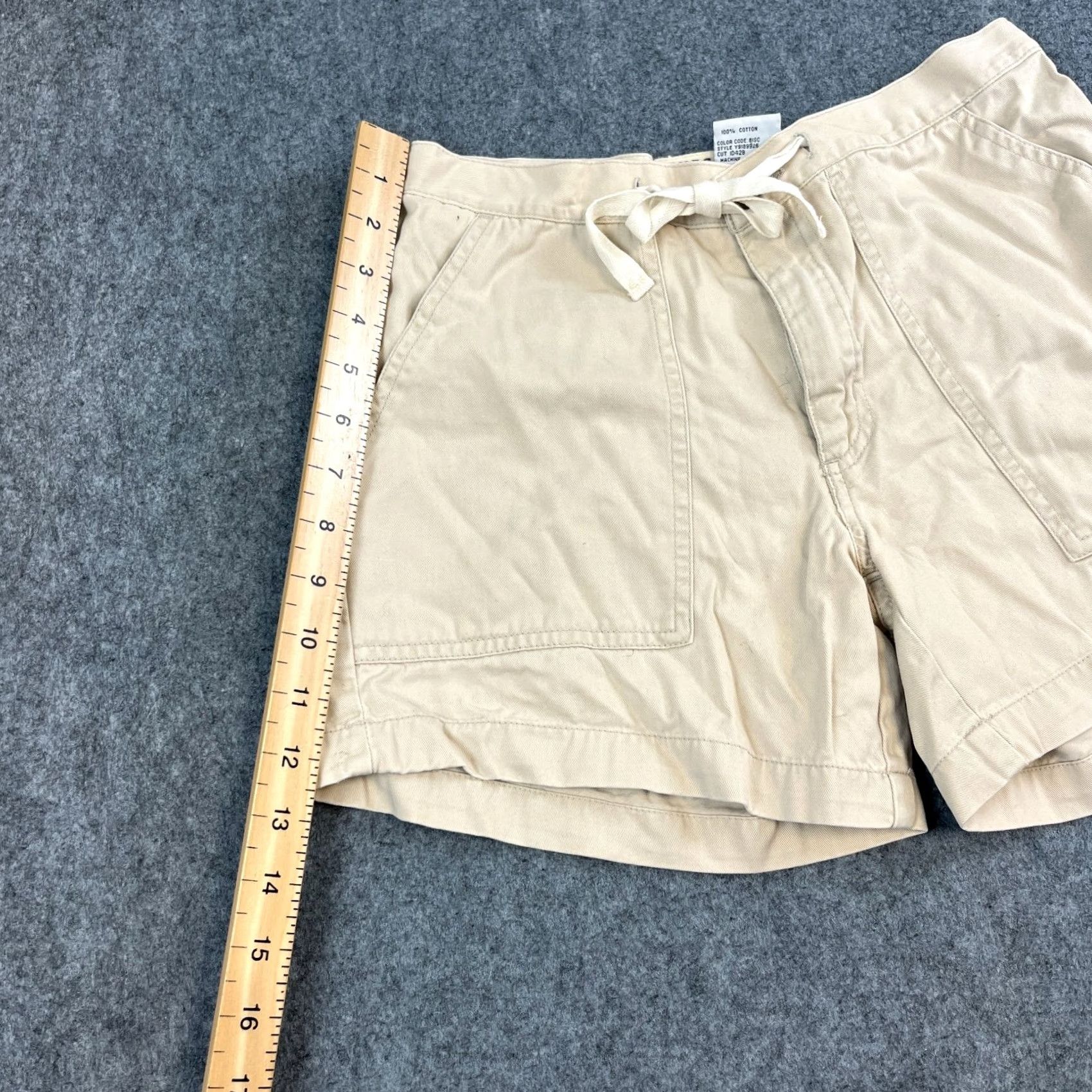 Guess GUESS Chinos Shorts 26 UK 6 Beige Paper Bag Cotton Vintage Womens 5-Pocket Chino Casual Summer Spring Autumn Womens Fashion Shorts Boys Girls Mens Size 28" / US 6 / IT 42 - 3 Thumbnail