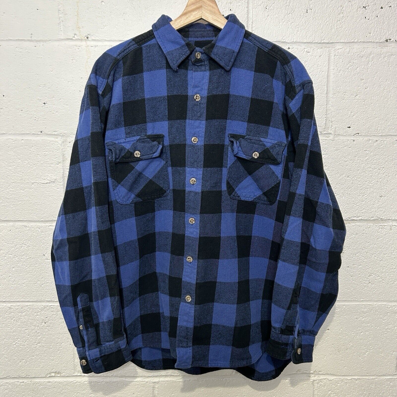 Field & Stream Field & Stream Blue Black Buffalo Check Plaid Flannel Size US XL / EU 56 / 4 - 1 Thumbnail